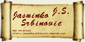 Jasminko Srbinović vizit kartica